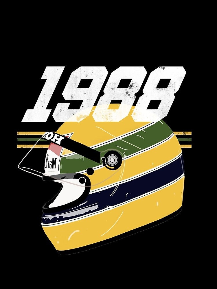 Vintage Senna World Champion Ayrton Helmet by reval-store