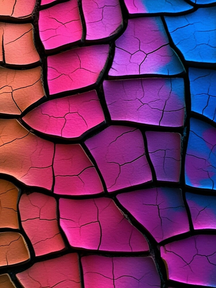 Colorful abstract background pettern Color decorative element Geometric pop art Rainbow cracks by PinkPinkArts