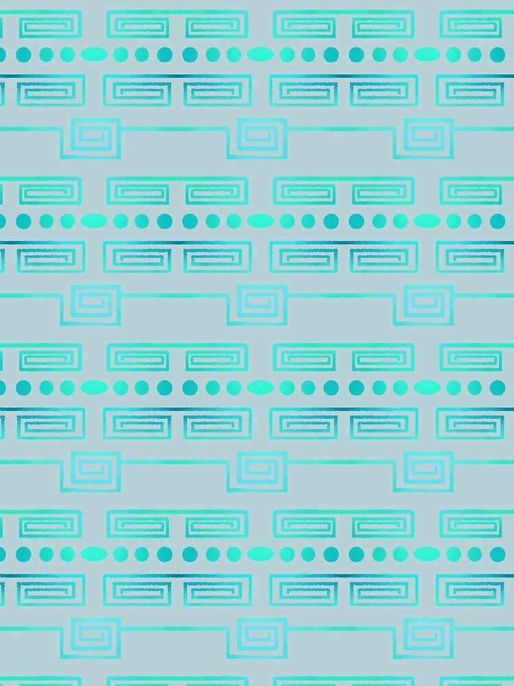 Gradient Greek Keys and Dots by JaygiesDesign