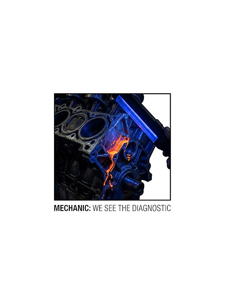 Auto Mechanic UV Glow Engine Leak Art by DuckOddity