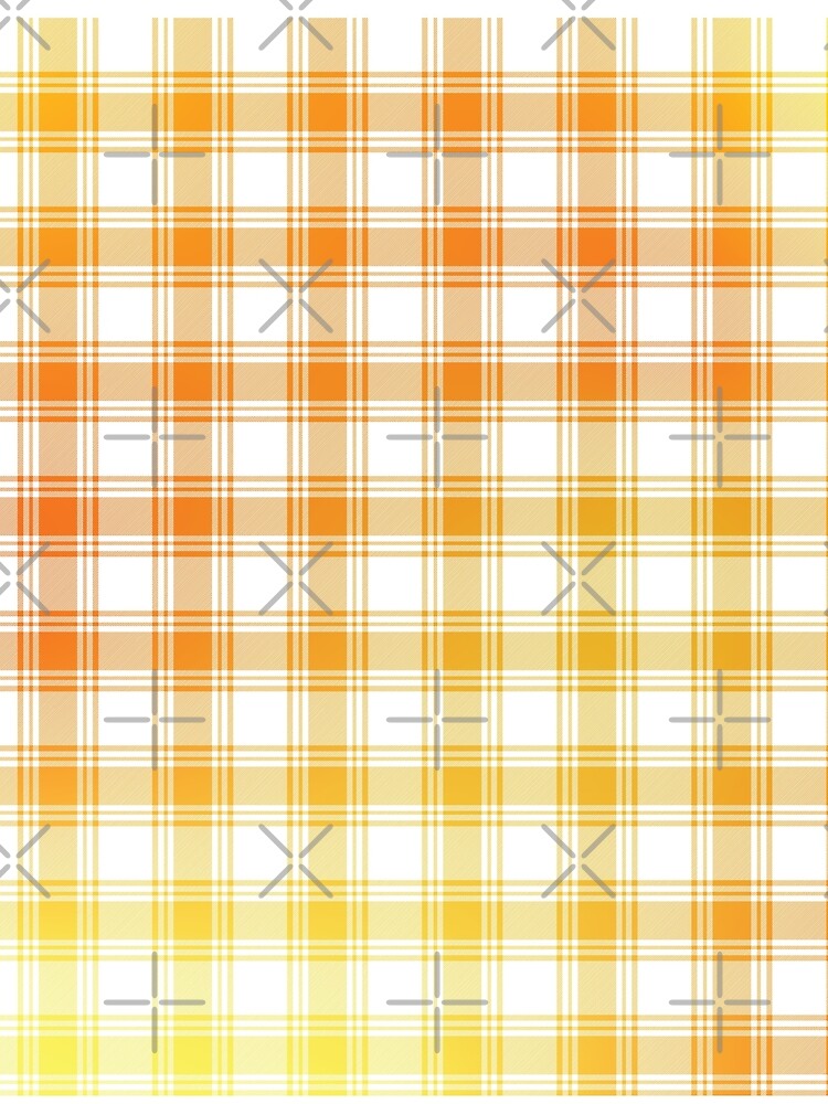 Plaid Pattern Yellow and Orange Golden Gradient by murialbezanson