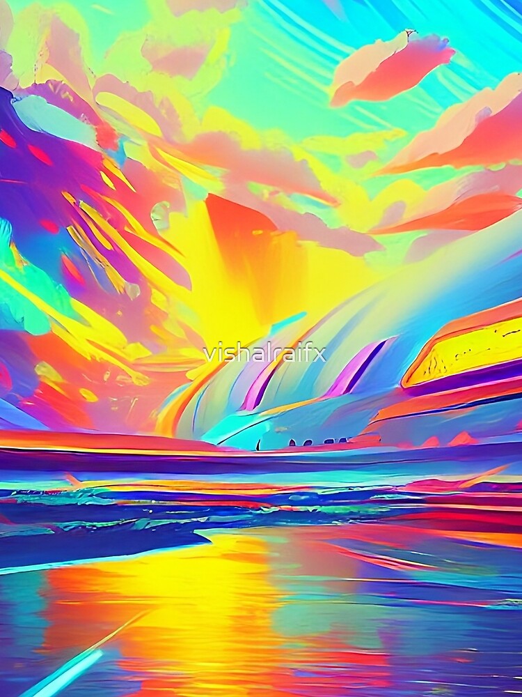 Colorful surreal landscapes scenery with vibrant colors 37 by vishalraifx