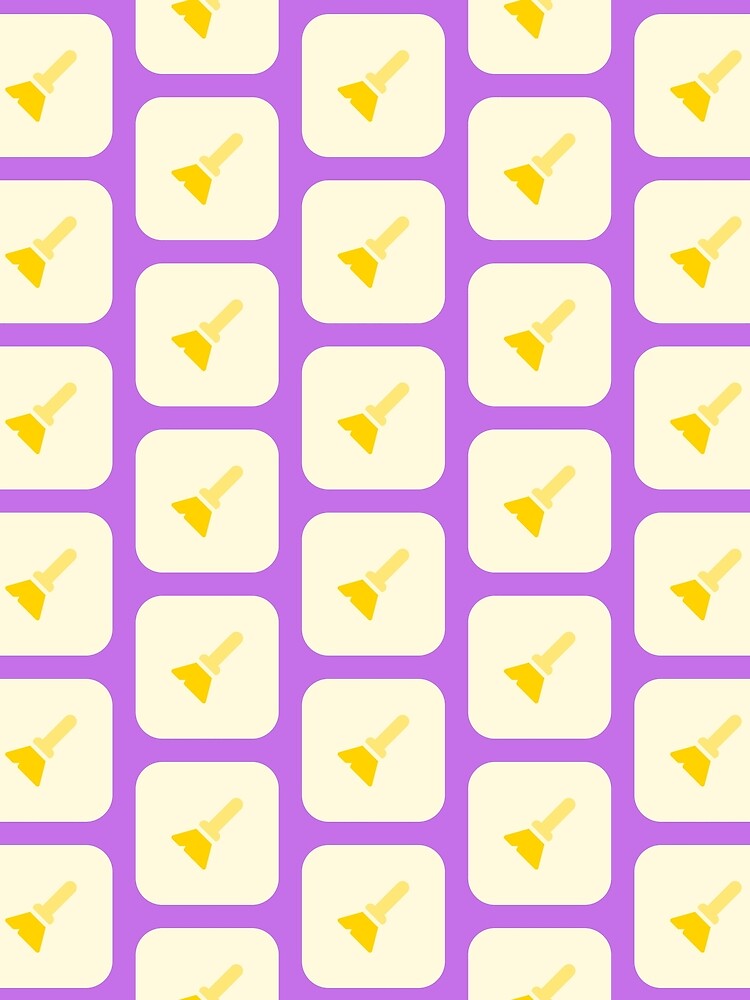 Happy Halloween Holiday | Minimalistic Broom Pattern by Ainbowz-Artwork