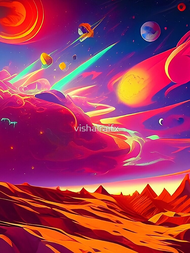 Colorful surreal landscapes scenery with vibrant colors 22 by vishalraifx
