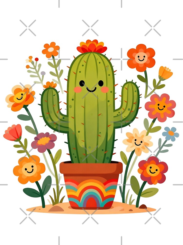 cute cactus retro by Spirit of Siam