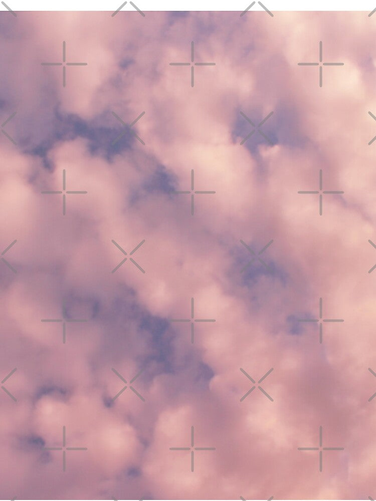 Cloudy Light Pink and Purple Sky by Floramisu