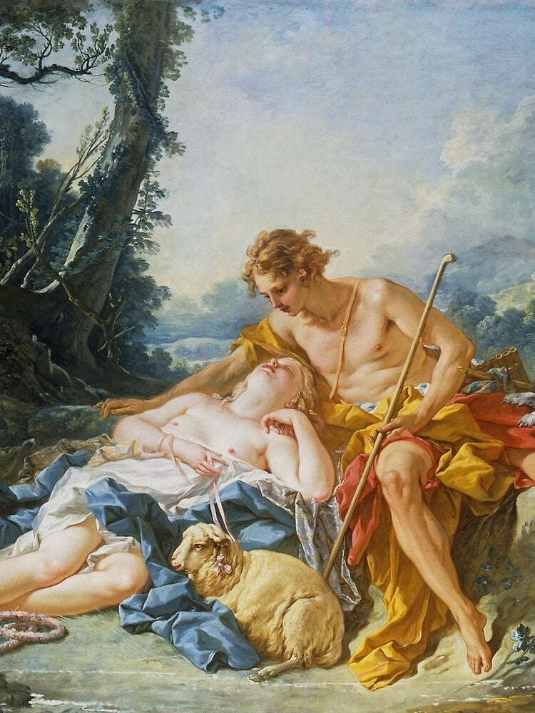 François Boucher - Daphnis and Chloe by Peachlette