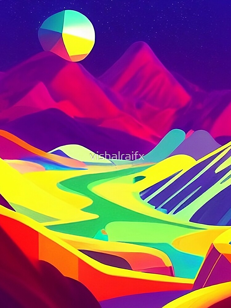 Colorful surreal landscapes scenery with vibrant colors 62 by vishalraifx