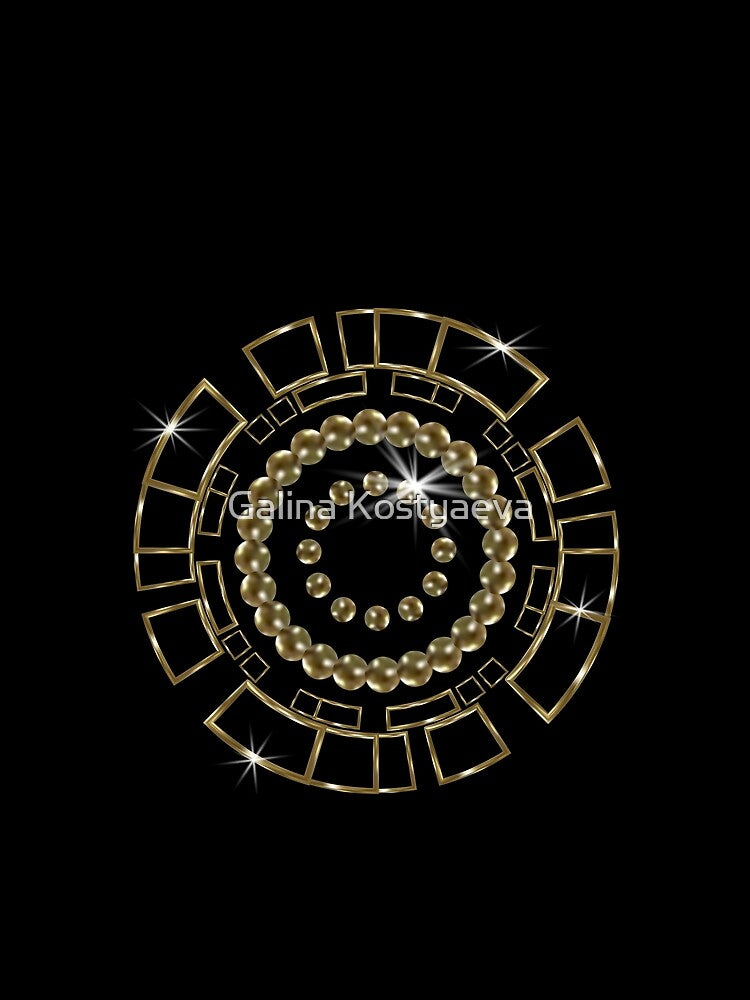 Gold pattern for T-shirts by Galina Kostyaeva