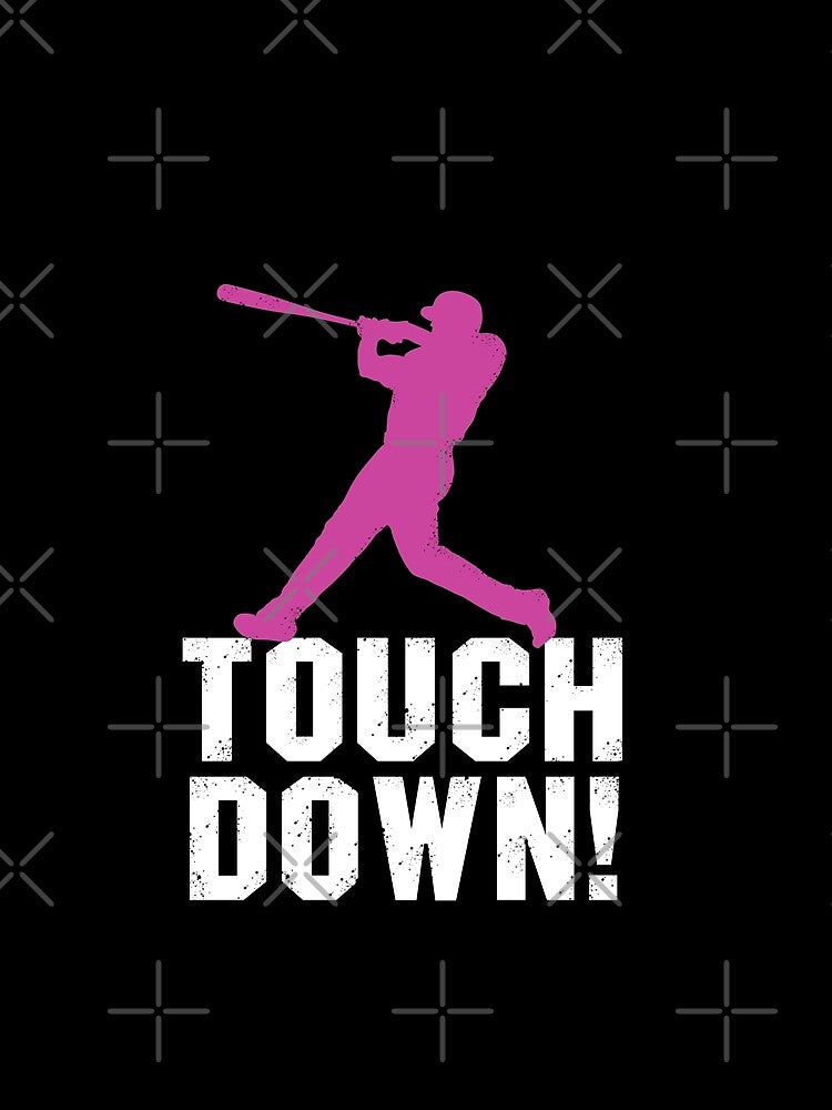 Touchdown Basball For Girls Funny Touchdown Baseball Mom by shirtscom