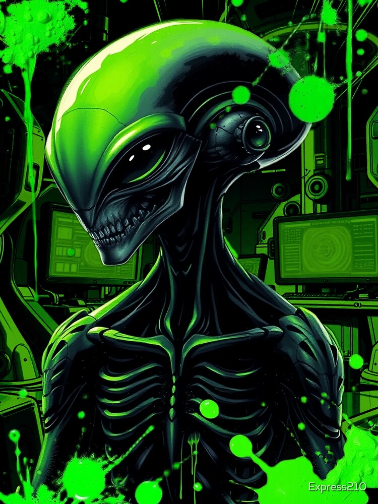 Splattered Rogue Alien Graphic by Express210