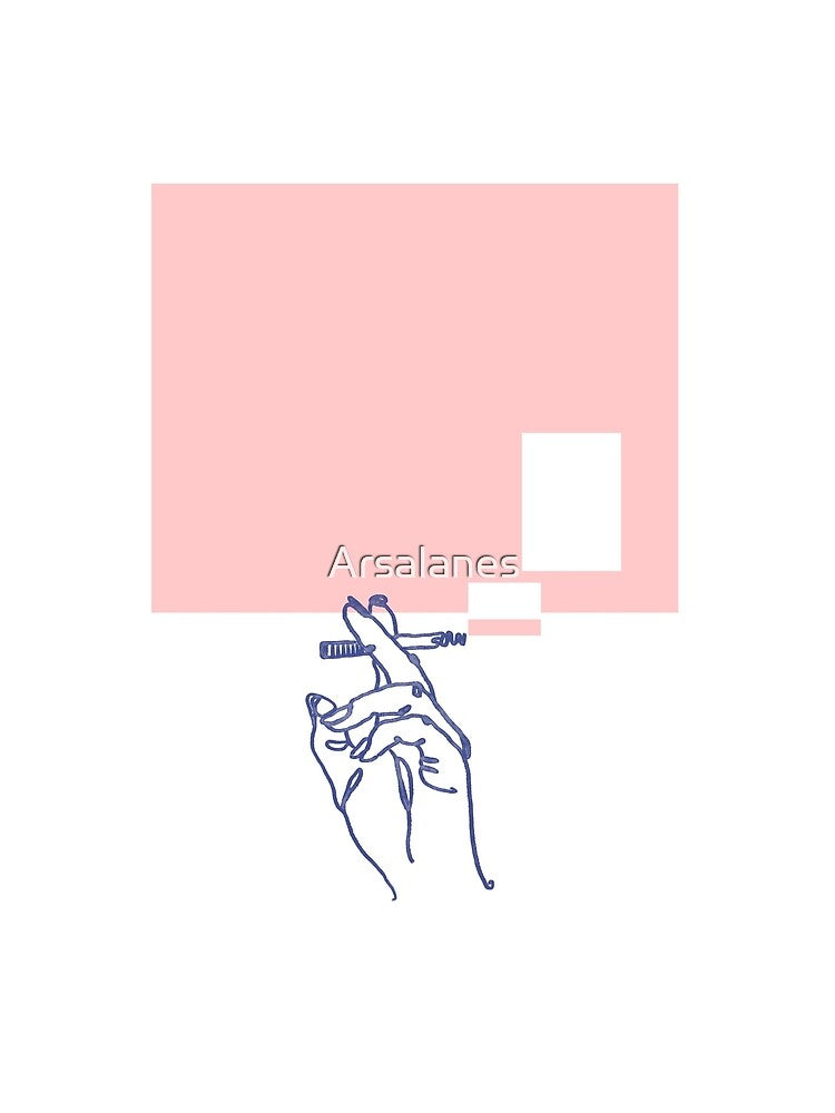 Minimal Smoking Line Art by Arsalanes