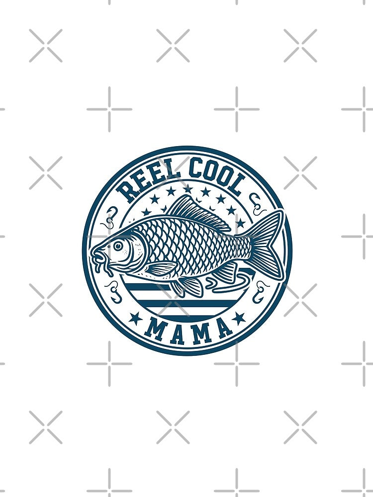Reel Cool Mama Fishing Patriotic USA Flag Mothers Day by gunaone-design