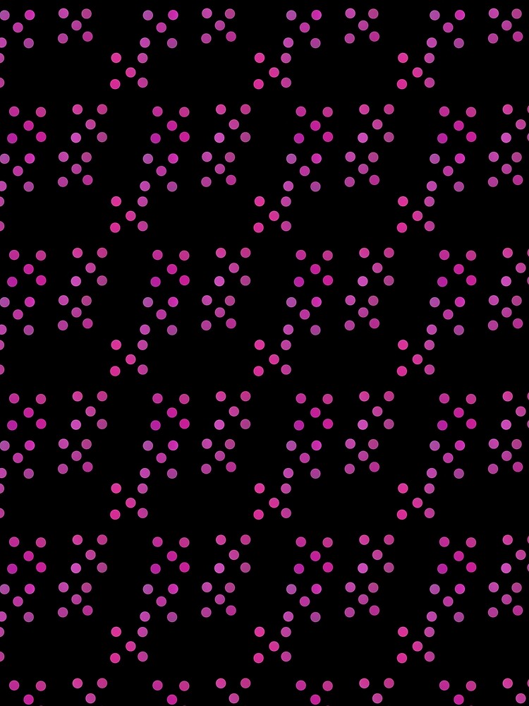 Five Dot Pattern on Black by JaygiesDesign