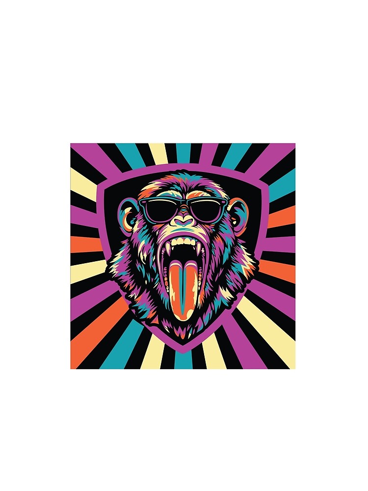 Pop Art Cool Monkey by GinyHappyLogo