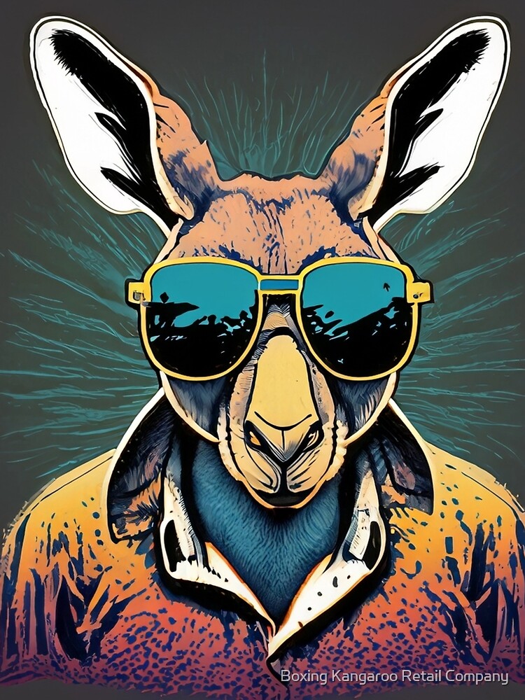 Kangaroo in oversized sunglasses by Boxing Kangaroo Retail Company