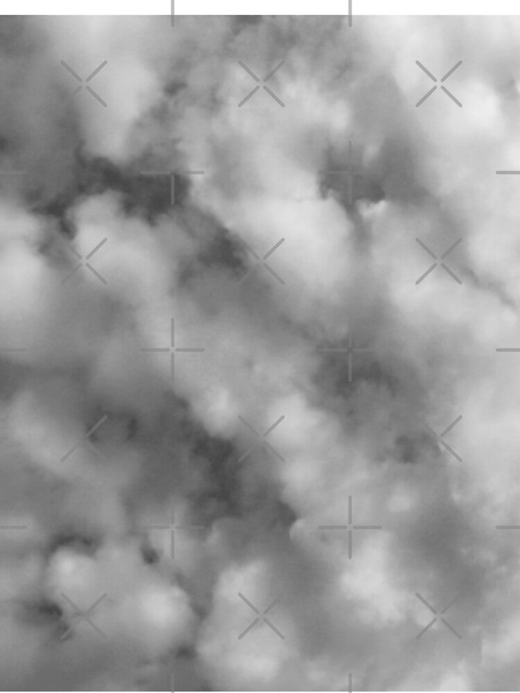 Cloudy Black and White Sky by Floramisu