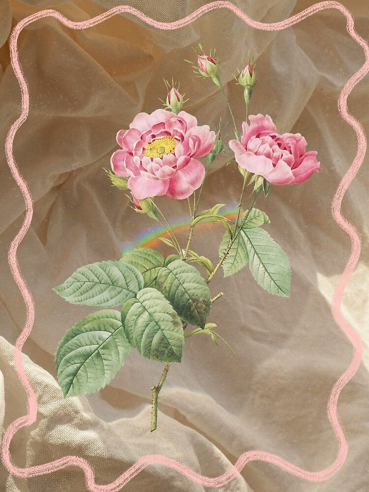 Pink Vintage Flowers - Vintage nature by bowsbotanicals