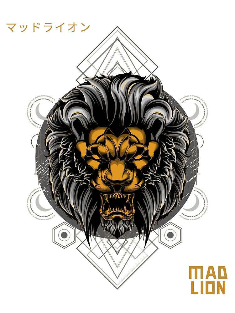 Mad Lion Digital art Shirt by PopUpMopShop