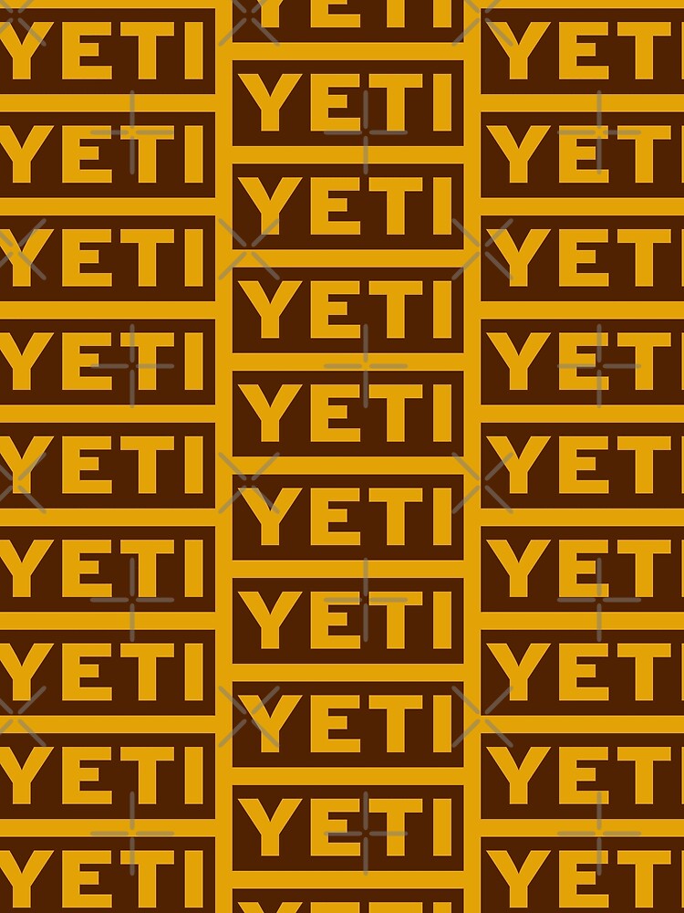 Yeti cool outdoors camping box logo mustard tan by Kludoman