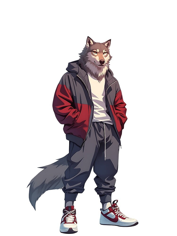 Streetwear Wolf Modern Vibe by bapupa