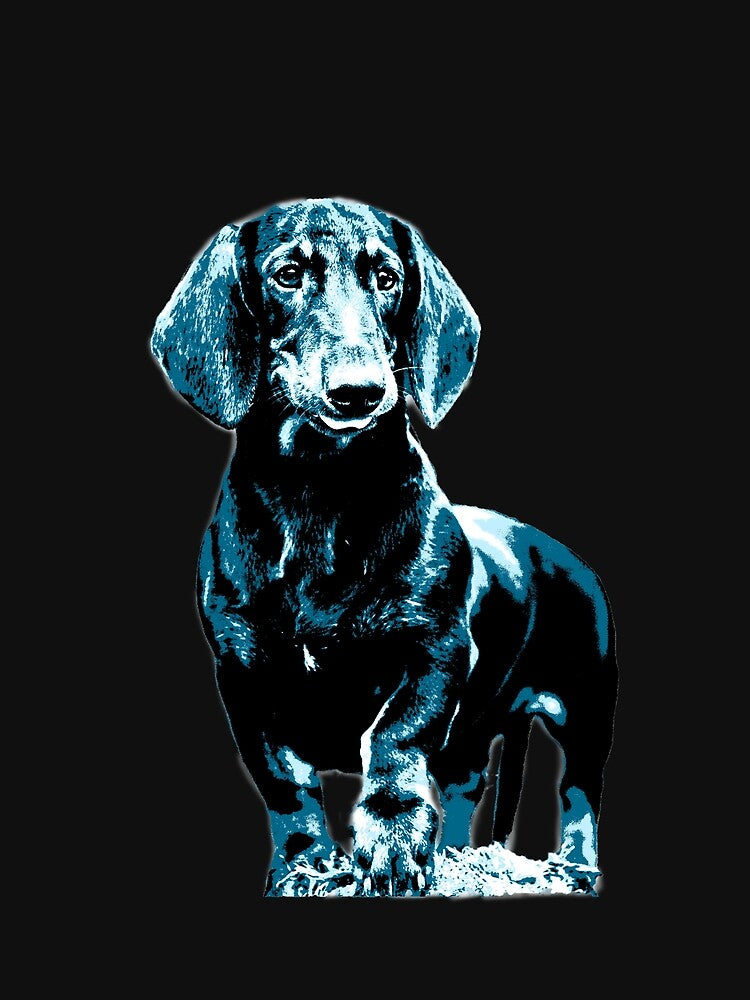 Modern dachshund design by KlaudiDesignArt