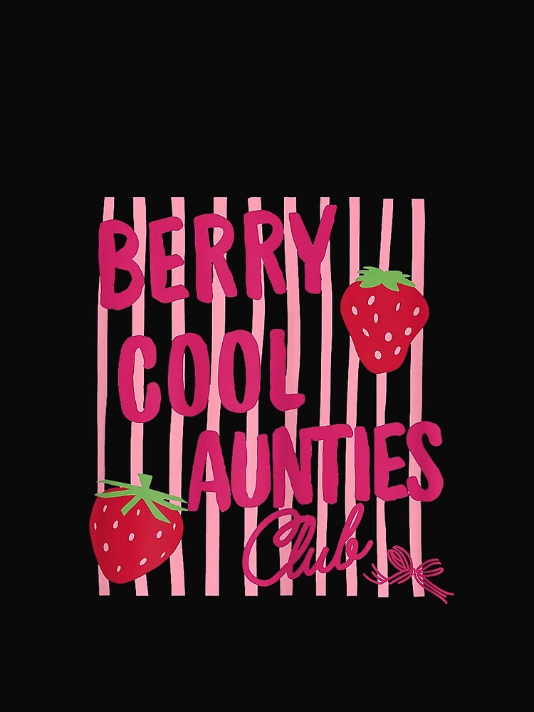 Berry Cool Aunties Club Trendy Striped Strawberry by FrankIsabel