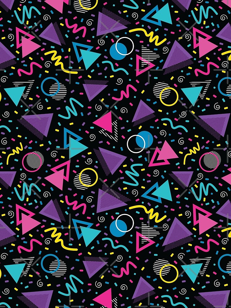 Neon Retro 90S Sprinkle Pattern by ElleMars