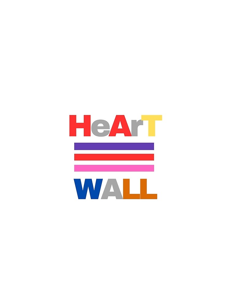 Heart Wall Cool Love Heart Graphic Valentines Day Men Women by Nopparatt