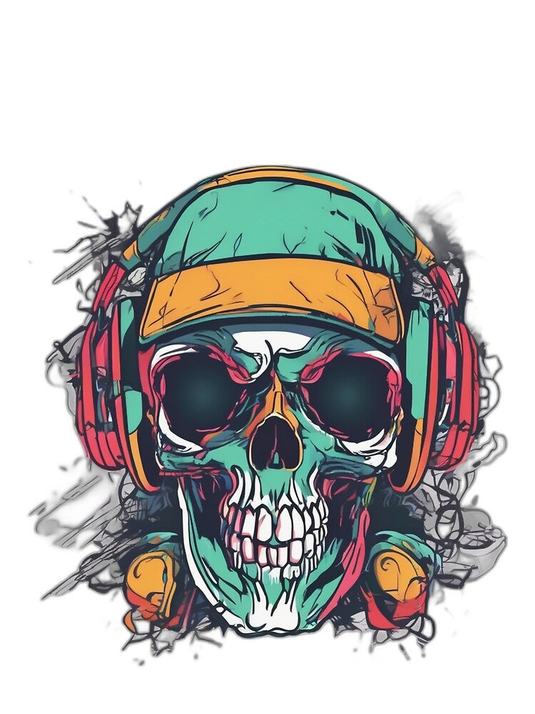 Streetwear Skull T-Shirt by Bad7Wear