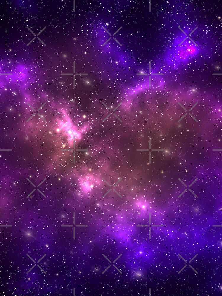 Violet and pink galaxy with stars by FocusAndFlow
