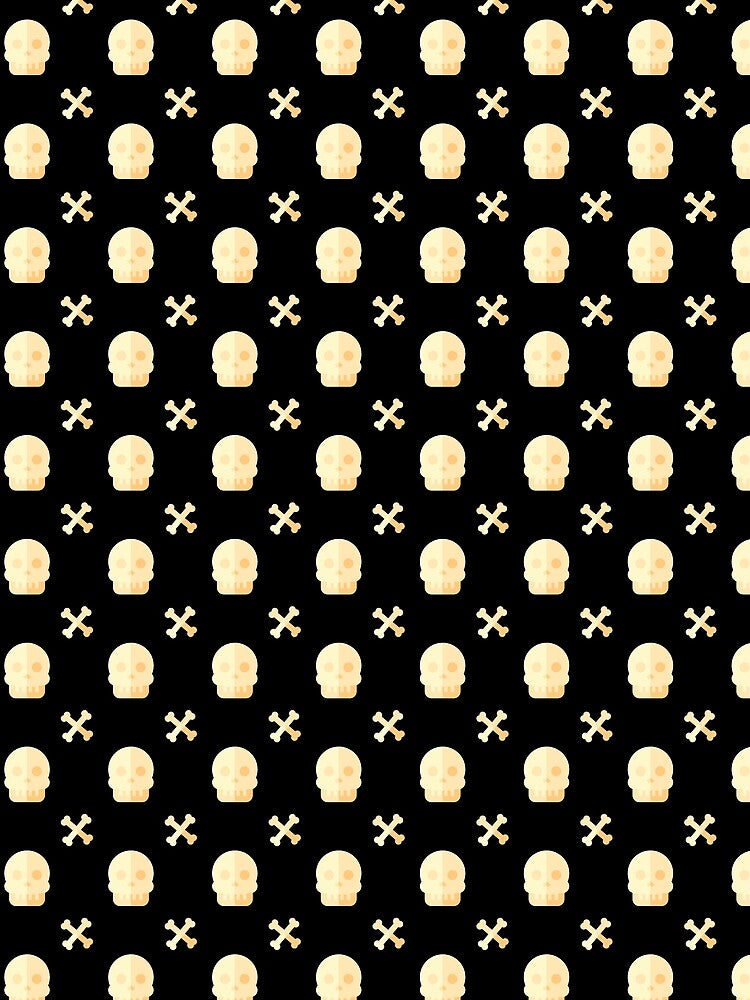 Happy Halloween Holiday | Minimalistic Skull and Bones Pattern by Ainbowz-Artwork
