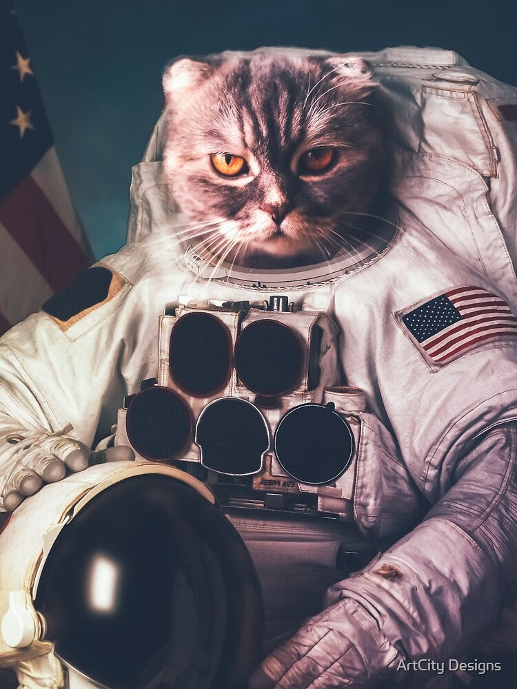Astronaut Cat by ArtCity Designs