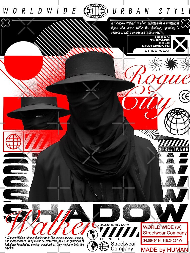 Rogue City Shadow Walker Techwear Streetwear by LunaPixelStudio