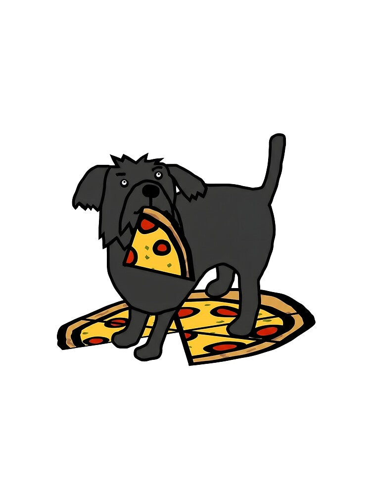 Cute Dog with Pizza by Dmo3HarkoArt