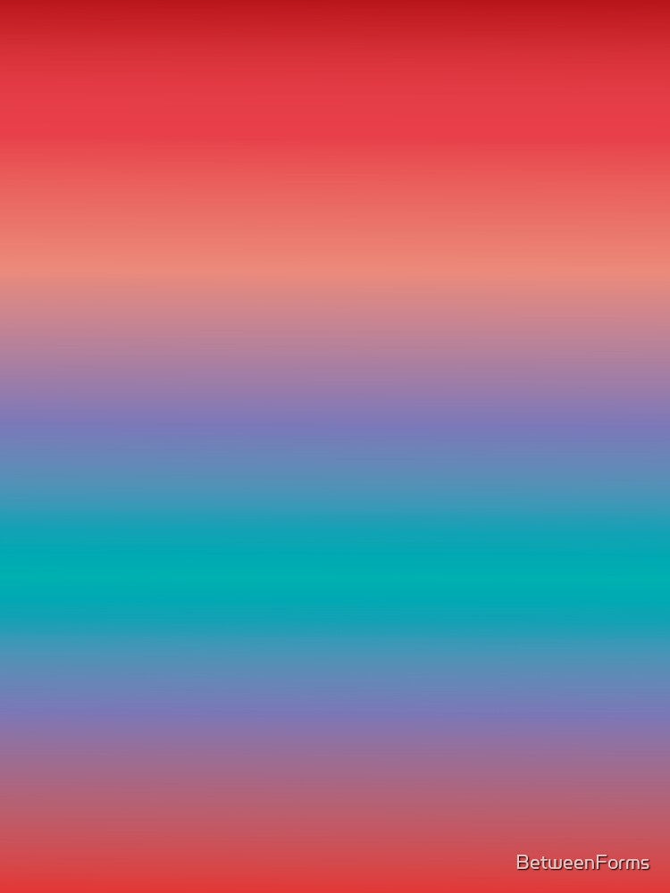 Symmetrical Retro Red Teal and Purple Gradient by BetweenForms