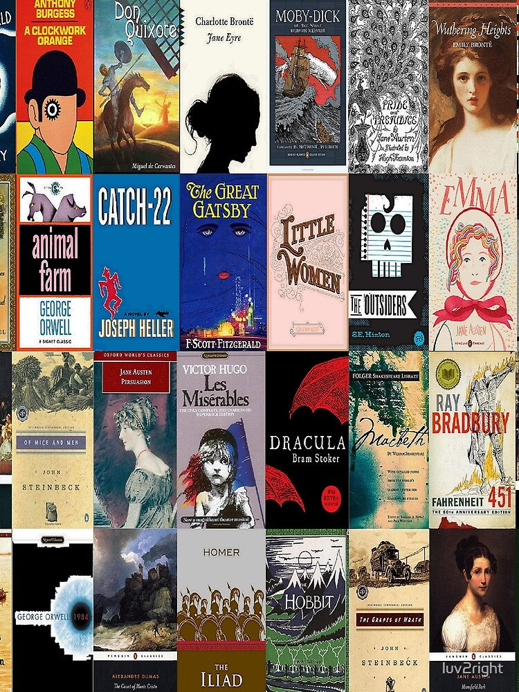 Classic Literature Book Covers by Nerd Alert Creations