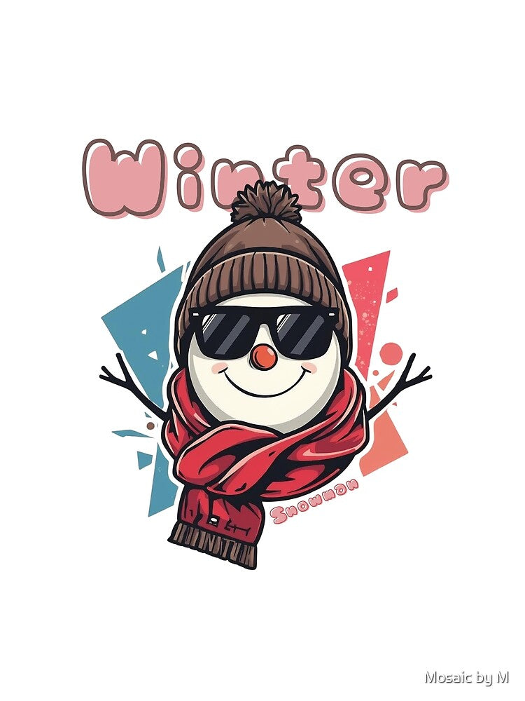 Frosty Urban Vibes Snowman by Mosaic by M