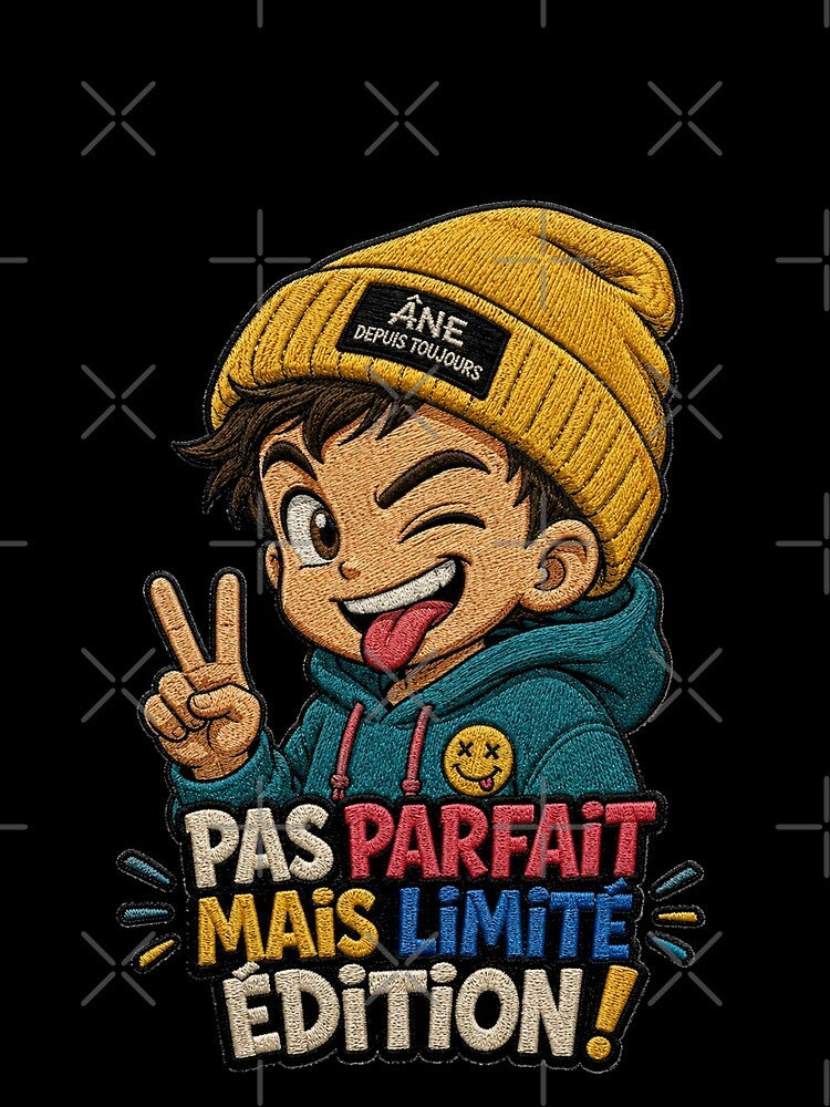 Funny Embroidered Streetwear Kid – Limited Edition Urban Patch Design by PLUSHIWORLDtm