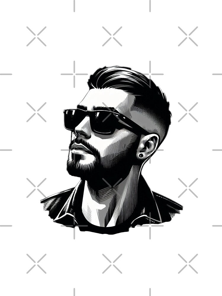 Portrait of a Man in Black and White by GeneralDaily