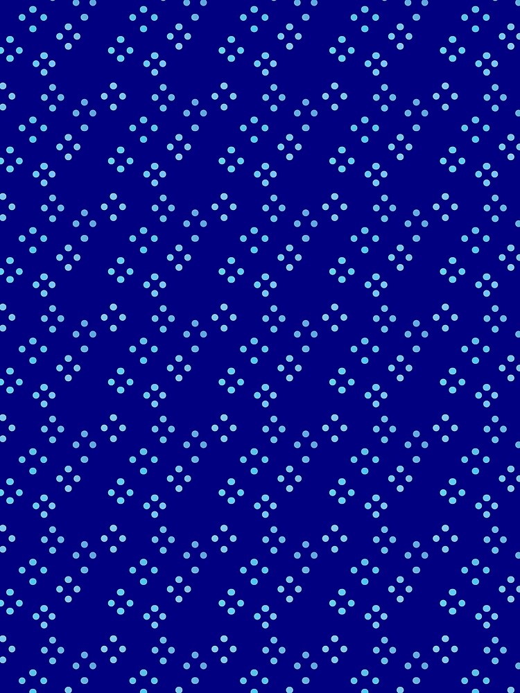 Clustered Blue Dots on Dark Blue by JaygiesDesign