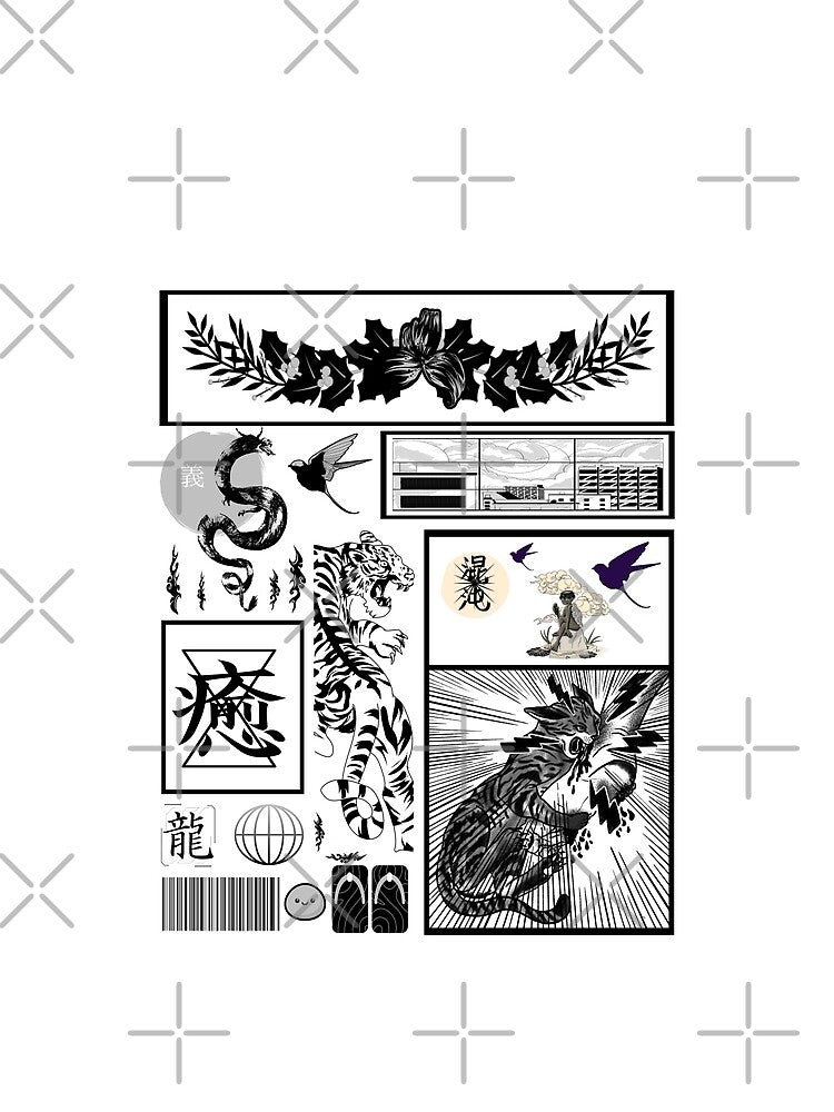Japanese streetwear collection Vaporwave Aesthetic Japan Classics by vibeno1