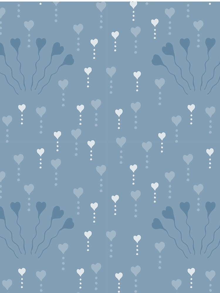 Blue dripping hearts in love by SerahO