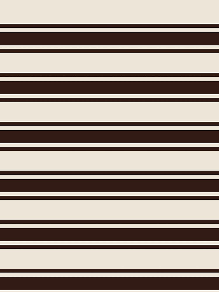 Trendy summer 2025 Organic Neutral Stripes  – Soft Ivory & Dark Cocoa Textured by The Cozy Stripe | Modern Textile Stories