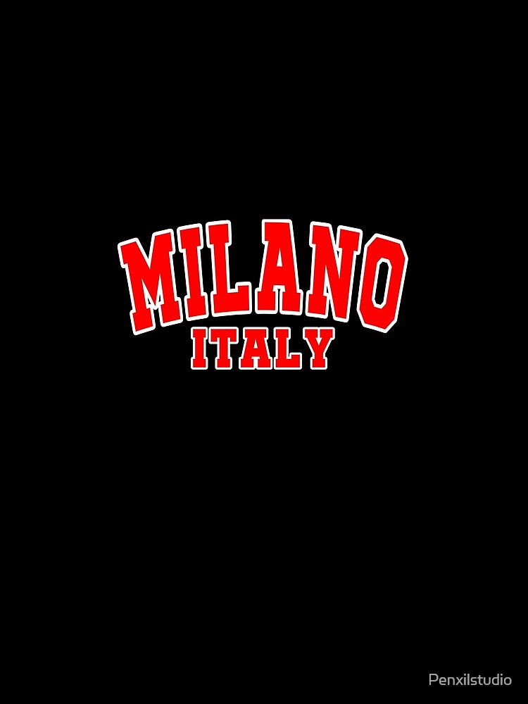 Milano Italy Sweatshirt Red by Penxilstudio