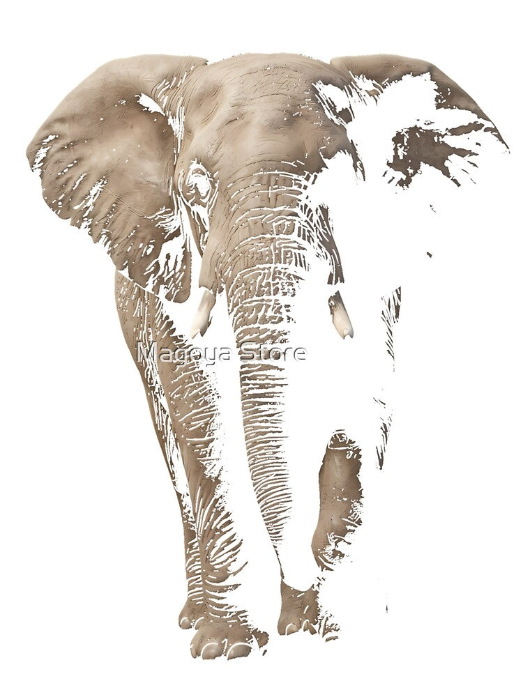 Happy Elephant Oversized T-Shirt by Magoya Store ⭐⭐⭐⭐⭐