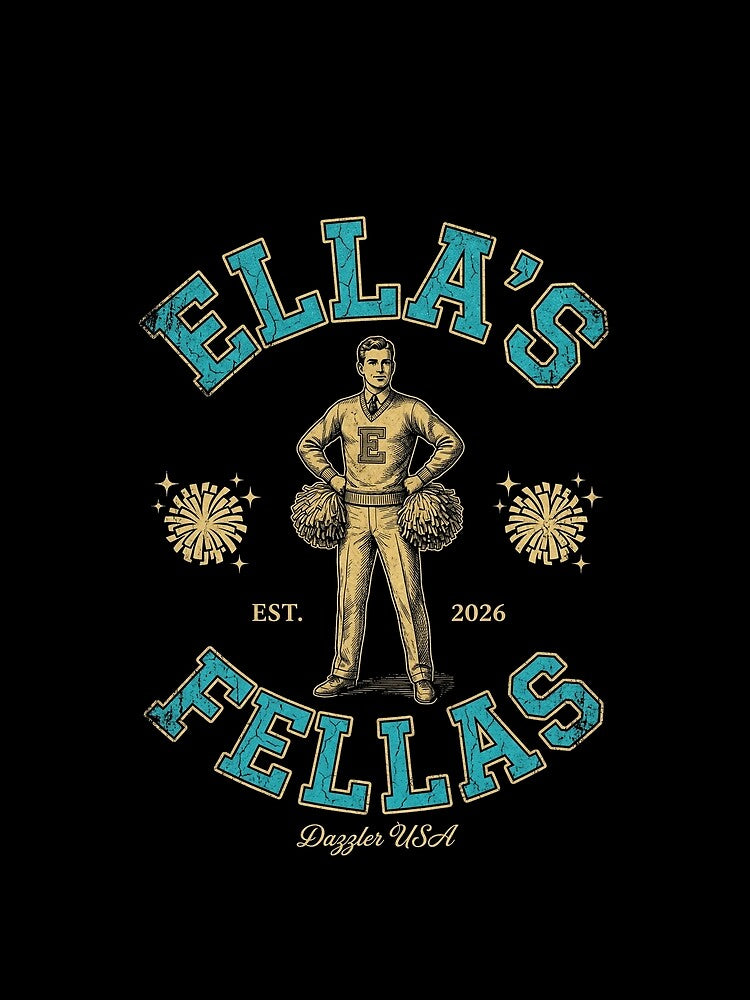 Ellas Fellas Vintage Cheer Dazzler USA Fan Shirt by SofenArt