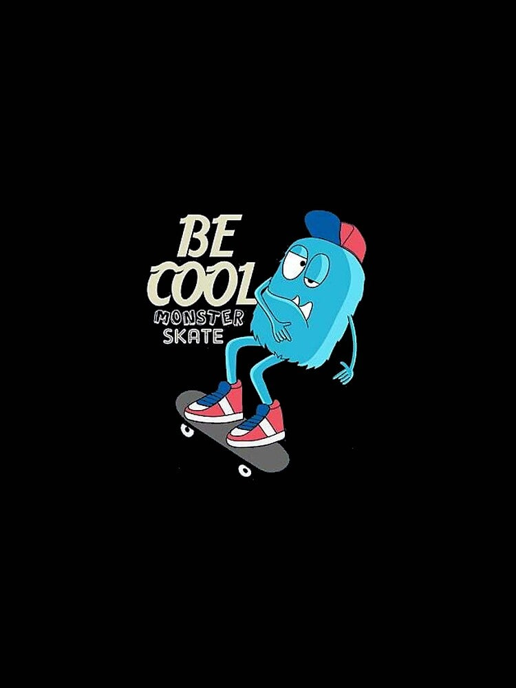 Be Cool T-shirt Men Skateboard T-shirt, Skateboarding Gift , Skateboard Deck,Skater , Gift for Men ,Gift for Boyfriend ,Gift for Son by Mogadoor