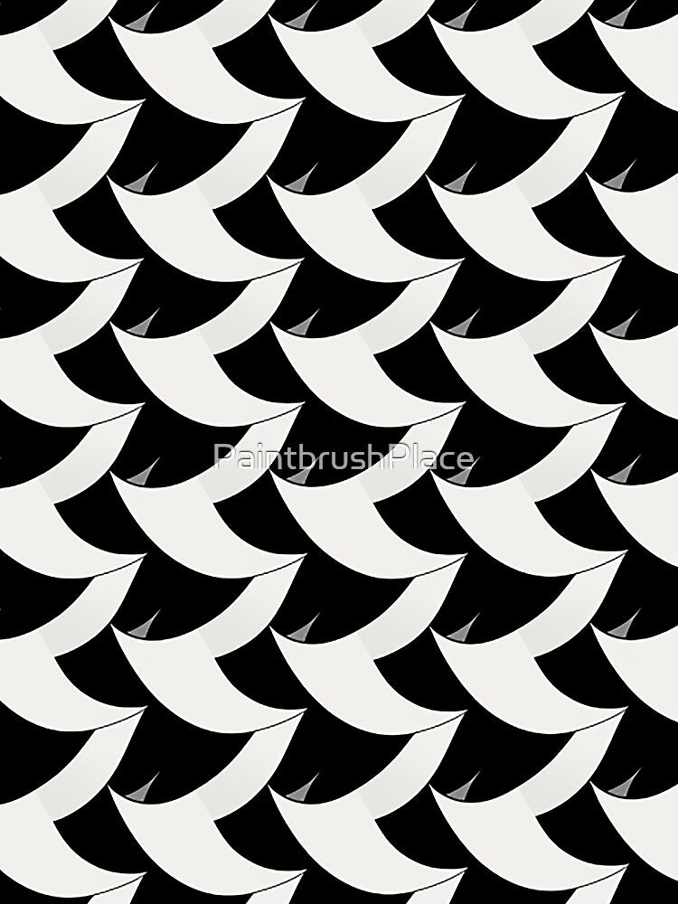 Modern  Abstract Oversized Houndstooth for a Contemporary Graphic Look by PaintbrushPlace