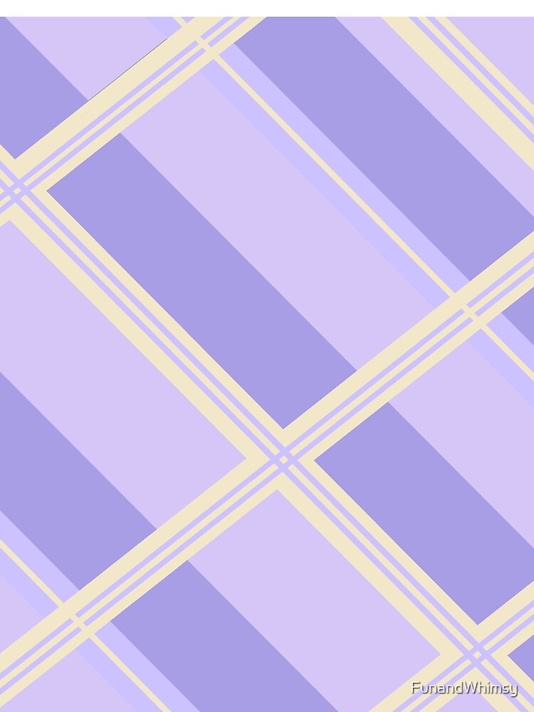 Purple, Lavender, Violet, Yellow plaid by FunandWhimsy